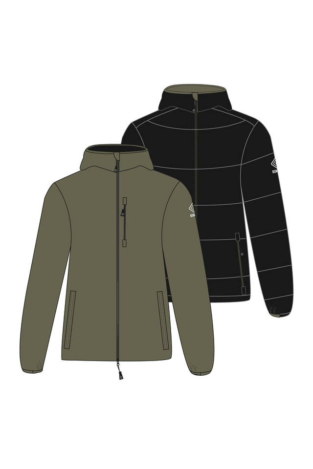 Giacca Uomo Reversibile - army/nero