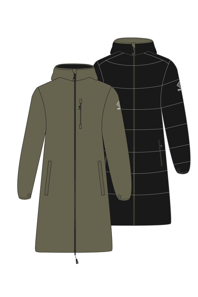 Giacca Uomo Reversibile Long army/nero