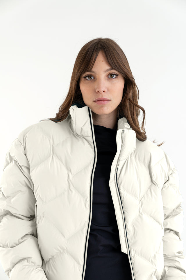 Laser Quilted Cropped Jacket