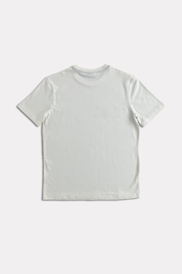 T-Shirt bianca Uomo BKA Logo - retro